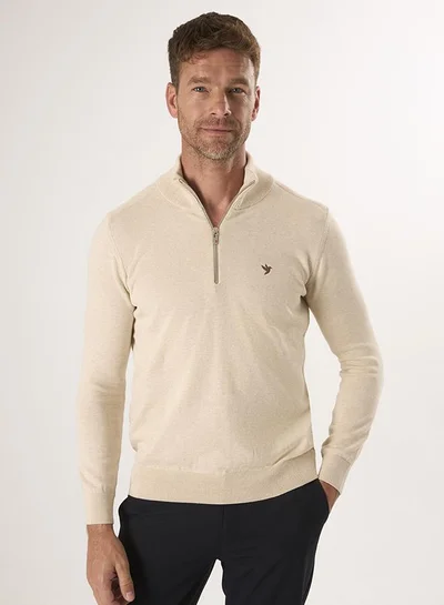 FELIX HARDY Half-Zip Knit Sweater