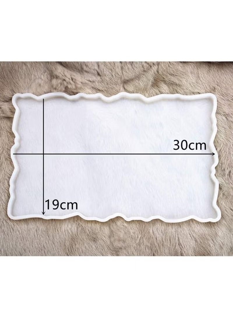 Beauenty Irregular Coaster Resin Epoxy Casting DIY Practical Decorative Silicone Casting Mold for Making Coasters Plate Tray - Image 3