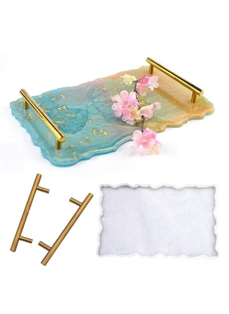 Beauenty - Irregular Coaster Resin Epoxy Casting DIY Practical Decorative Silicone Casting Mold for Making Coasters Plate Tray - Image 1