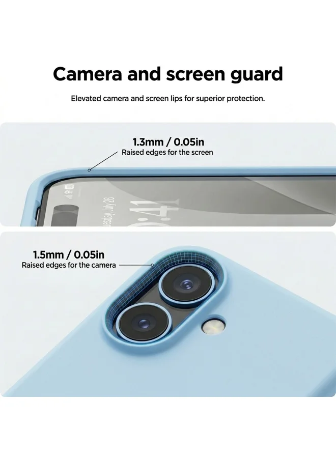 Mobcos Mobcos iPhone 17 Sky Blue Elite Logo Mobcos iPhone 17 Sky Blue Elite Logo Premium Silicone Magnetic Wireless Charging Case for iPhone | Silky Soft Touch | Military-Grade Shockproof Protection | Strong Magnetic Compatibility | Luxury Slim Cover  | Best Price UAE