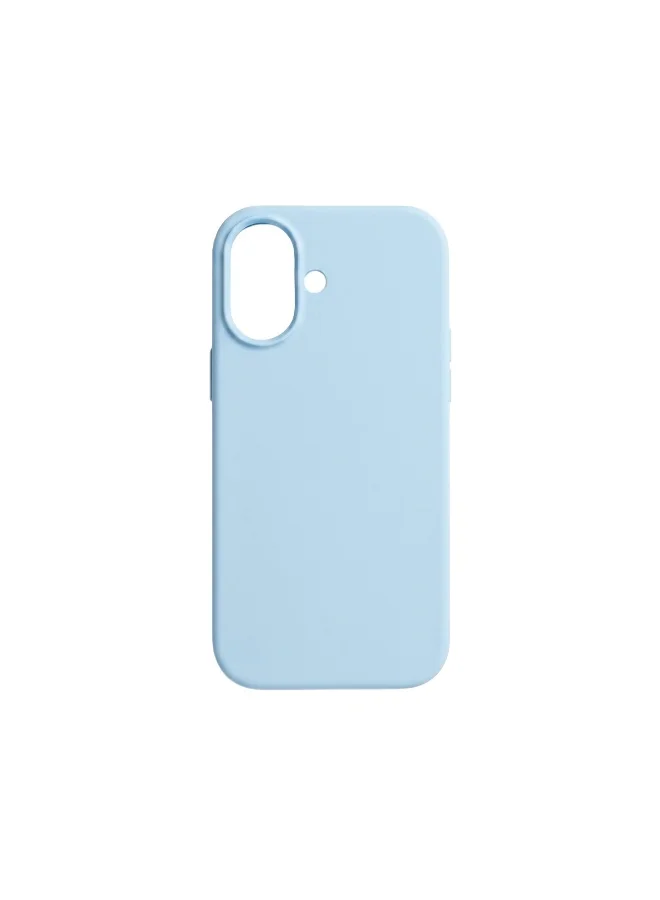 Mobcos Mobcos iPhone 17 Sky Blue Elite Logo Premium Silicone Magnetic Wireless Charging Case for iPhone | Silky Soft Touch | Military-Grade Shockproof Protection | Strong Magnetic Compatibility | Luxury Slim Cover