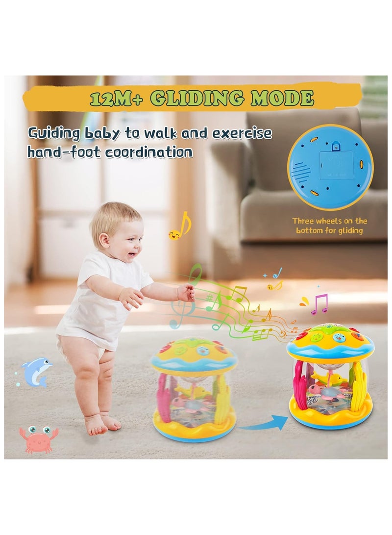 Baby Toys from 6 to 12 Months of Age Music Learning Toys Ocean Spinning Luminous Toys Gifts for Toddlers Boys and Girls  - Image 3