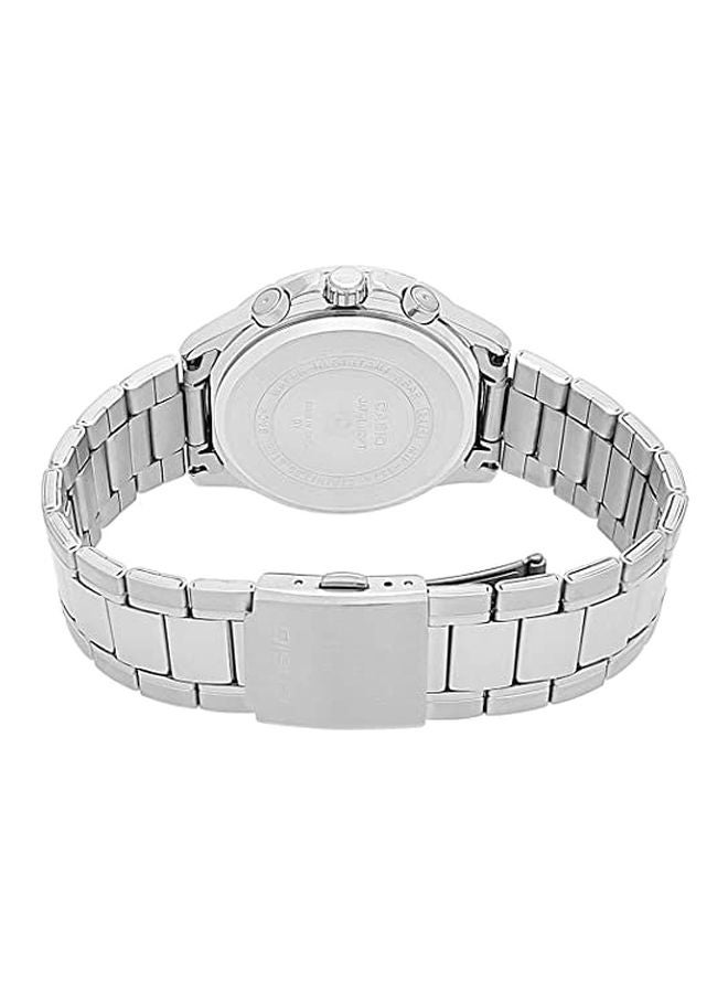 CASIO Men Enticer Analog Watch MTP-1374D-2AVDF - 35 mm - Silver - Image 2