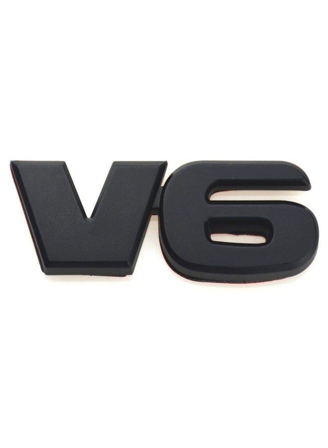 EmbRoom V6 Sticker Car 3D Logo ABS Emblem Badge Decal Replacement For TACOMA (Black) - Image 1