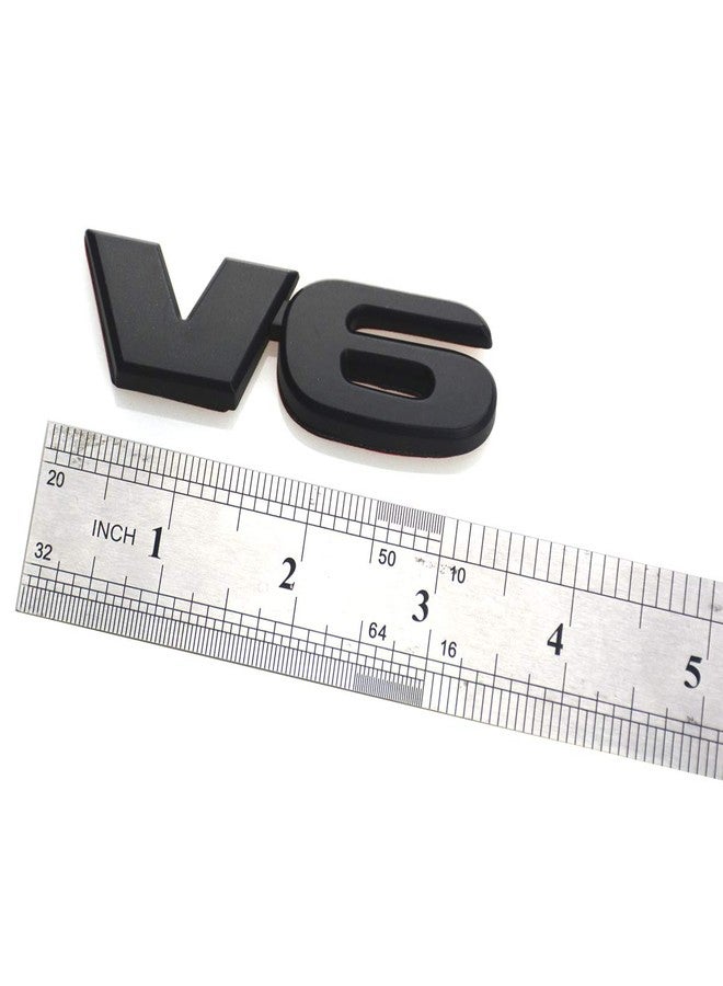 EmbRoom V6 Sticker Car 3D Logo ABS Emblem Badge Decal Replacement For TACOMA (Black) - Image 3