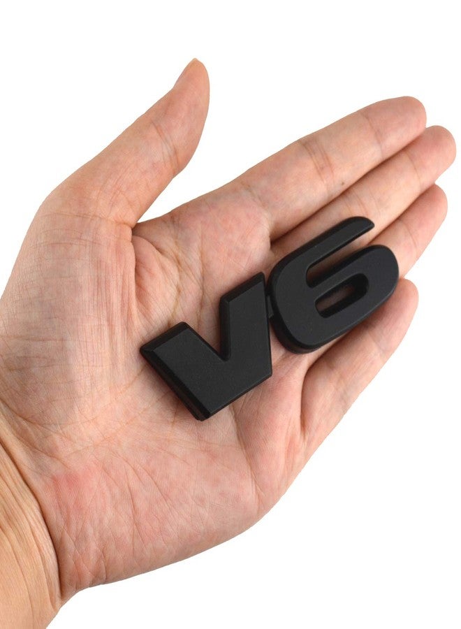 EmbRoom V6 Sticker Car 3D Logo ABS Emblem Badge Decal Replacement For TACOMA (Black) - Image 4