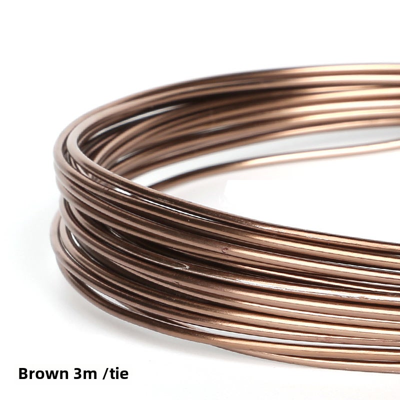 1mm-2.5mm Oxidized Colorful Aluminum Wire for DIY Crafts Coffee 