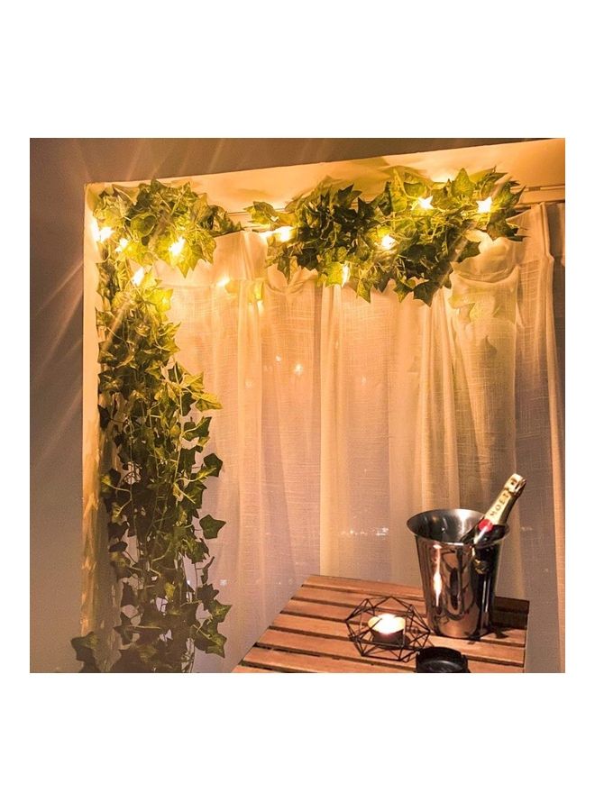 XiuWoo 2.20M Green Decorative Artificial Plant Vine, Long Green Leaf Garland for Home Decoration, Wall, Window, Balcony and Table Decor, Artificial Greenery Branch for Parties, Events and Interior & Outdoor Decoration, Pack of 12 Pieces - Image 4