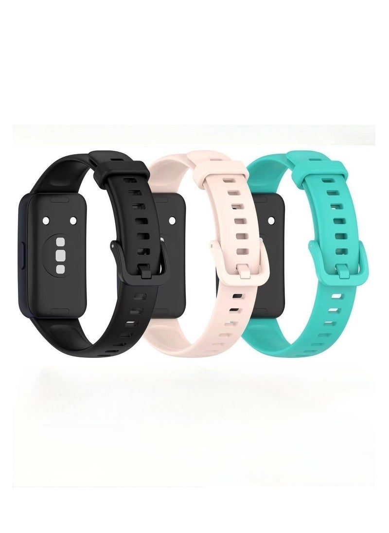 HW - 3Pcs Huawei Band 8 Strap Soft Silicone Replacement Strap Compatible With Huawei Band 9 - Image 1