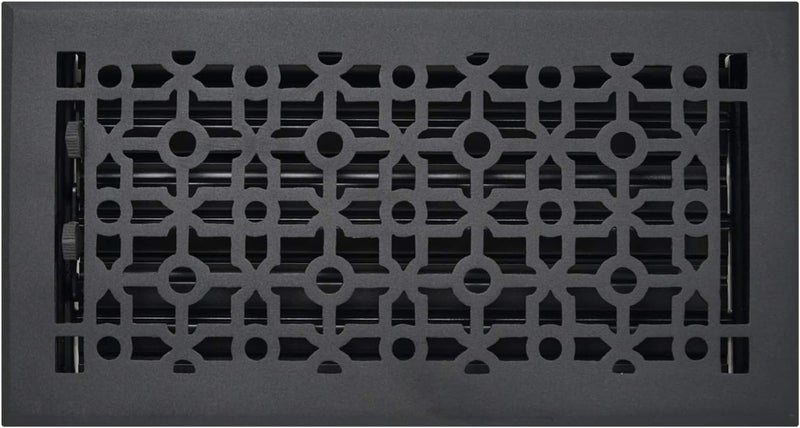 Madelyn Carter 6" x 12" Cathedral Floor and Wall Register, Cast Aluminum - Image 1