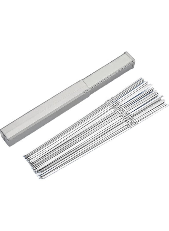 Suncojia 304 Stainless Steel Barbecue Skewers, Extended Flat Skewers, Round Grilling Needles, Lamb Kebab Skewers, Barbecue Accessories - Image 1