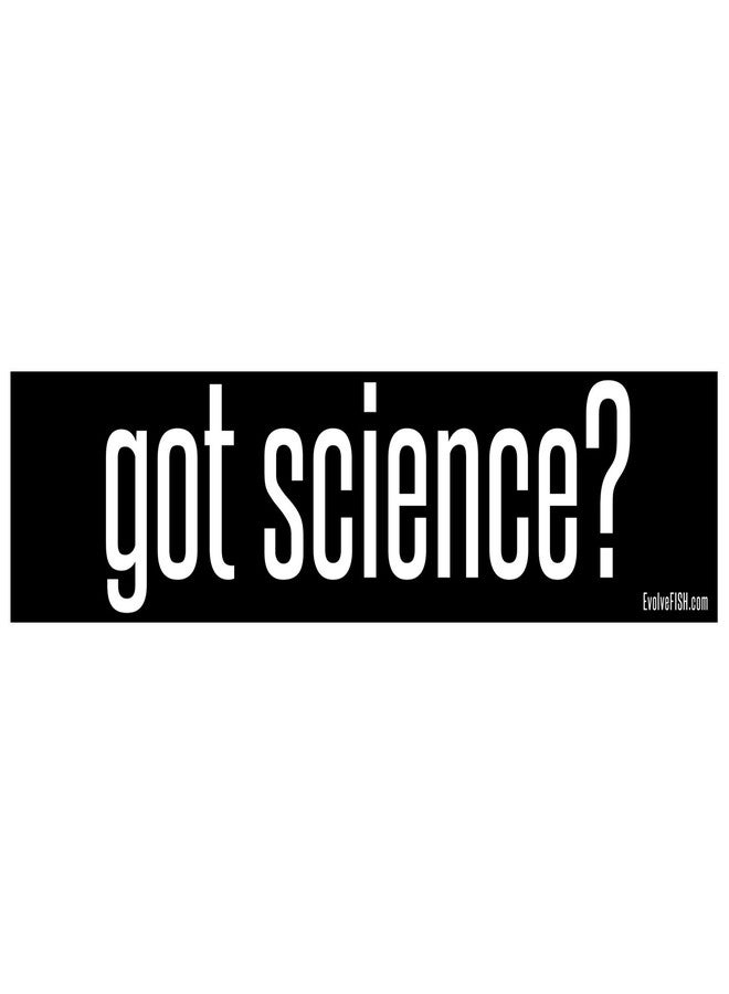 EvolveFISH Got Science Bumper Sticker - [11" x 3"] - Image 2