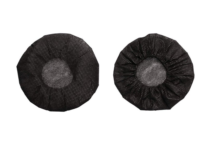 ONLYKXY Non-woven Handheld Microphone Cap case pads Universal Small Mic Covers Replacement WindScreen Protective for Recording Room KTV (Black) (100 PCS) - Image 1