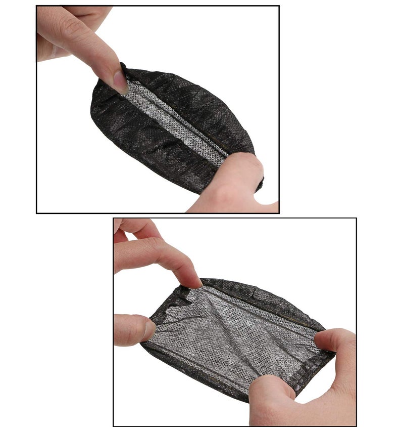 ONLYKXY Non-woven Handheld Microphone Cap case pads Universal Small Mic Covers Replacement WindScreen Protective for Recording Room KTV (Black) (100 PCS) - Image 3
