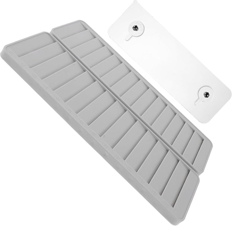 Operitacx Wall Mounted Attendance Cards Holder Compact Storage Rack for Id Ic Cards Retractable Design for Easy Access for Office and Warehouse Management - Image 1