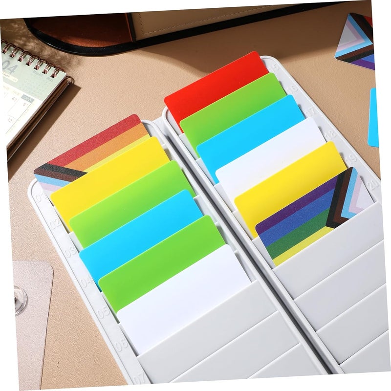 Operitacx Wall Mounted Attendance Cards Holder Compact Storage Rack for Id Ic Cards Retractable Design for Easy Access for Office and Warehouse Management - Image 4