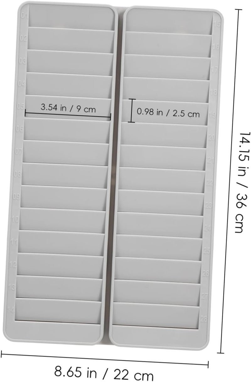 Operitacx Wall Mounted Attendance Cards Holder Compact Storage Rack for Id Ic Cards Retractable Design for Easy Access for Office and Warehouse Management - Image 2
