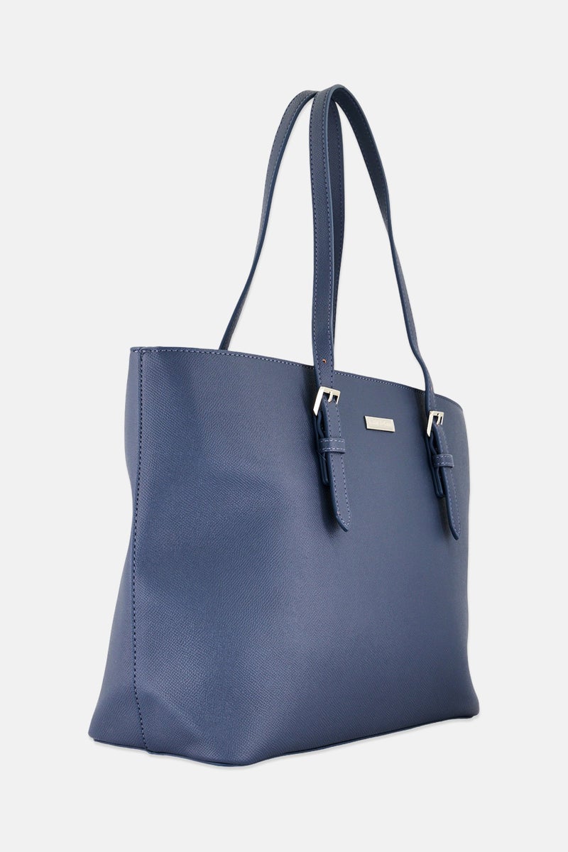 Kathy Ireland Women Brand Logo Tote Bag, Navy - Image 3