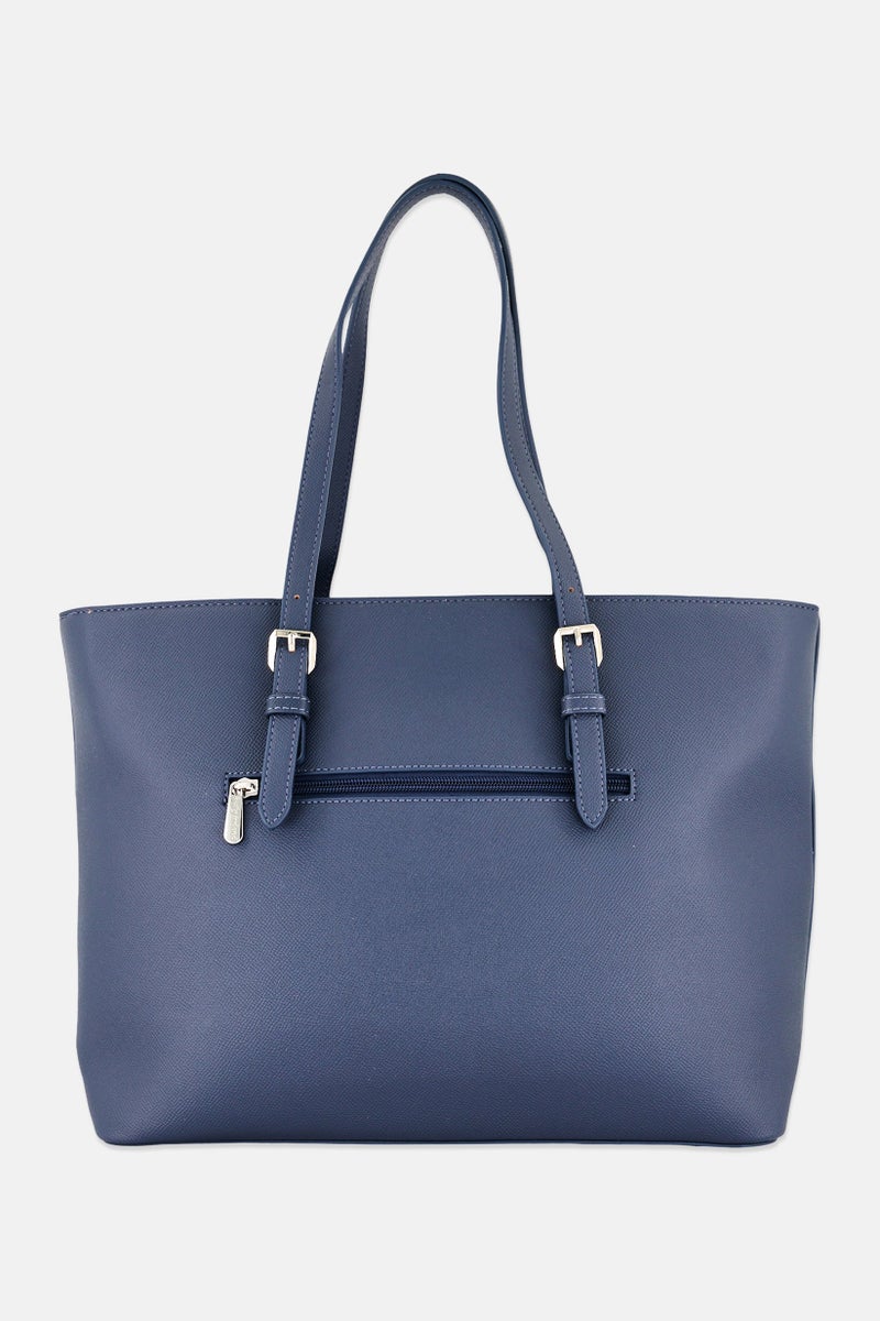 Kathy Ireland Women Brand Logo Tote Bag, Navy - Image 4