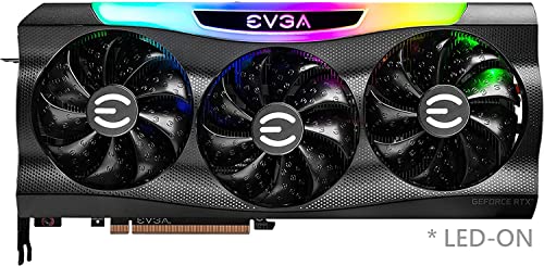 EVGA GeForce RTX 3090 FTW3 Ultra Gaming، 24GB GDDR6X، 10496 نواة CUDA، 1800MHz ساعة تعزيز، 3x مروحة، إضاءة LED ARGB، لوحة خلفية معدنية، PCIe 4، HDMI، DisplayPort، متوافقة مع سطح المكتب - Image 3