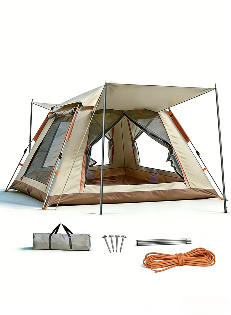 Baytvibes 6 Person Large Family Portable Camping Tent, Waterproof Windproof UV Sun Protection Durable Oxford Cloth, Ideal For Family Outdoor Camping, Hiking And Travel Activities - Image 1