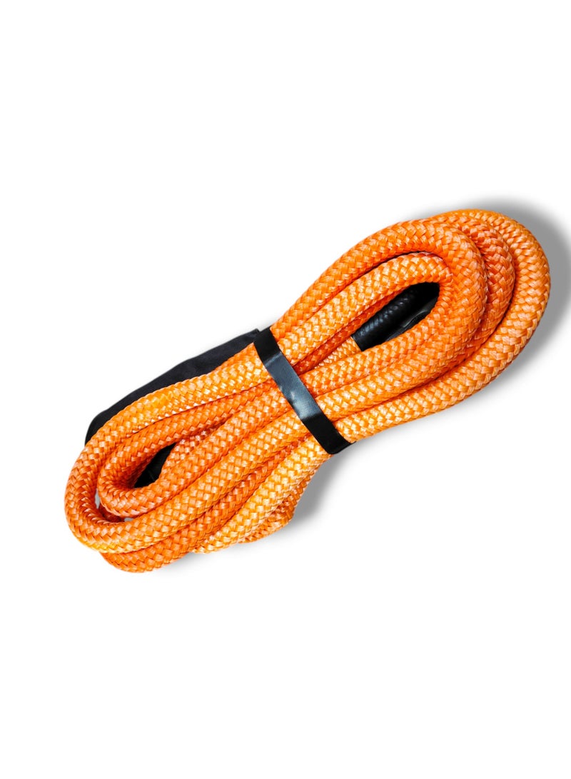 3 اكس ار 3XR حبل سحب حركي للطرق الوعرة، 14300 كجم 25 مم × 6 م، حبل سحب شديد التحمل بنسبة مرونة 35%، ملحقات الطرق الوعرة لسيارة جيب، شاحنة، مركبة رباعية الدفع، مركبة رياضية متعددة الاستخدامات (برتقالي) - Image 1