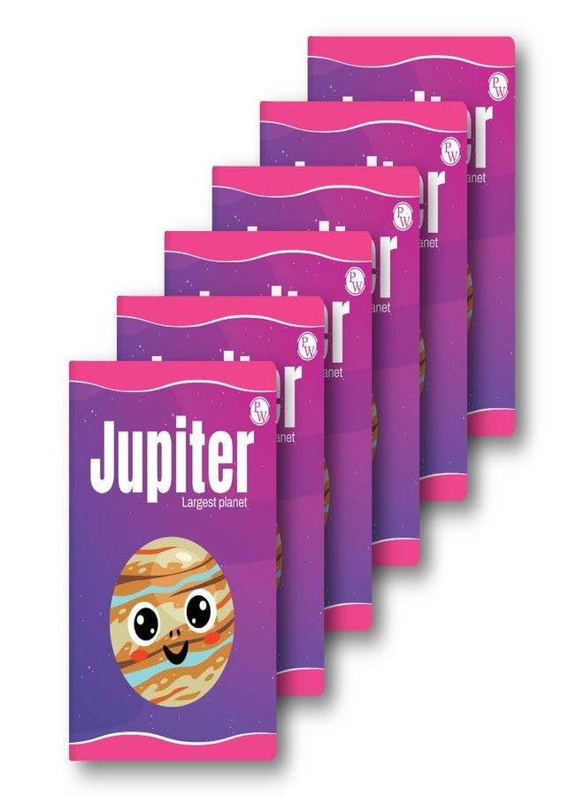 PW Physics Wallah 172 Pages Children Notebook | Math 10 mm Box Set of 6 - Jupiter - Image 1