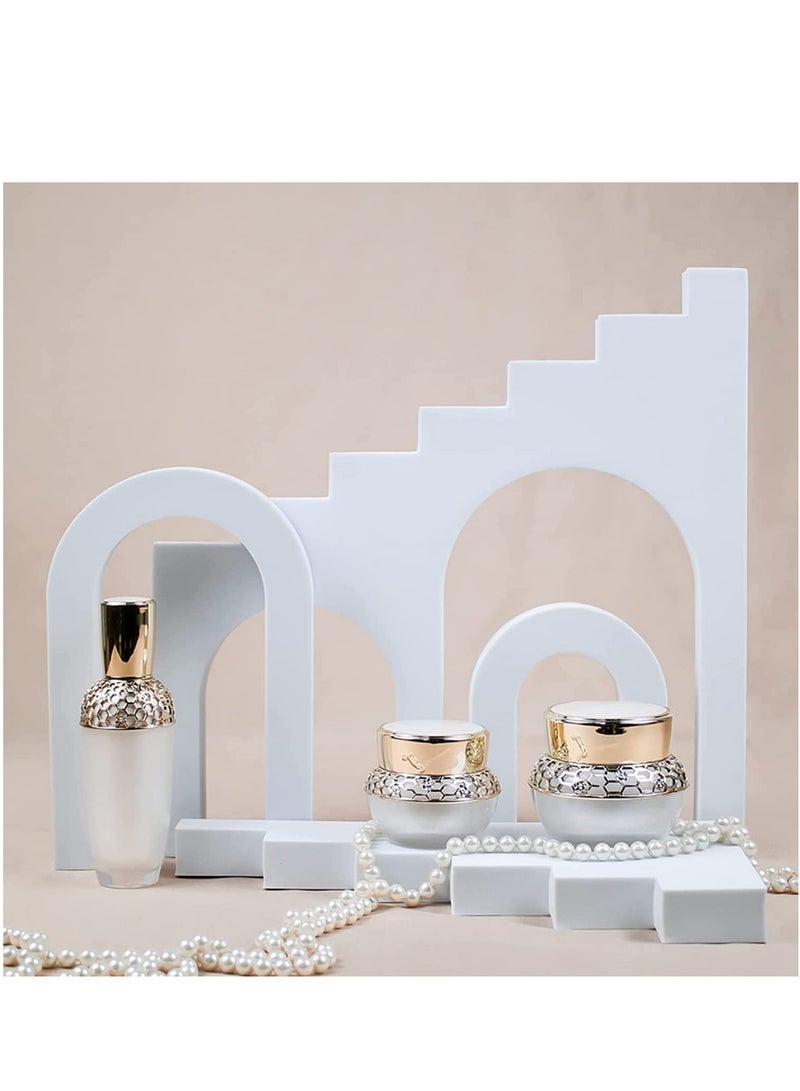 Hard Foam Decorative Backdrop Posing Ornaments for Lipstick Jewelry Perfume Makeup Tools White  - Image 2