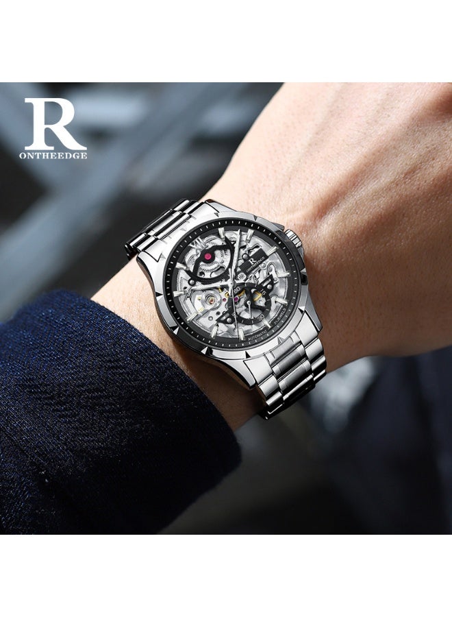 RONTHEEDGE 2026 New Men's Watch Mechanical Watch Fully Automatic Hollow Out Luminous Fashion Brand Watch Men's Watch - Image 5