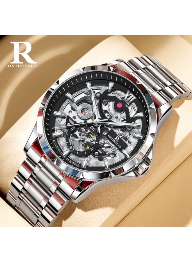 RONTHEEDGE 2026 New Men's Watch Mechanical Watch Fully Automatic Hollow Out Luminous Fashion Brand Watch Men's Watch - Image 4