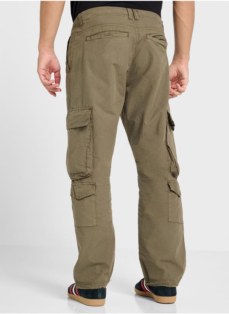 BRAVE SOUL Cotton Poplin Cargo Pants  - Image 2