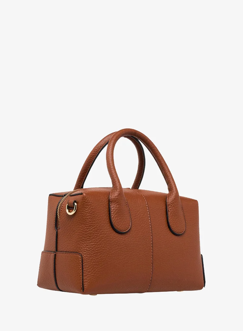 Celeste TAN Solid Tote Bag with Coin Purse and Double Handle for Women | Best Price UAE