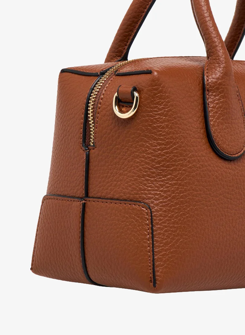 Celeste TAN Solid Tote Bag with Coin Purse and Double Handle for Women | Best Price UAE