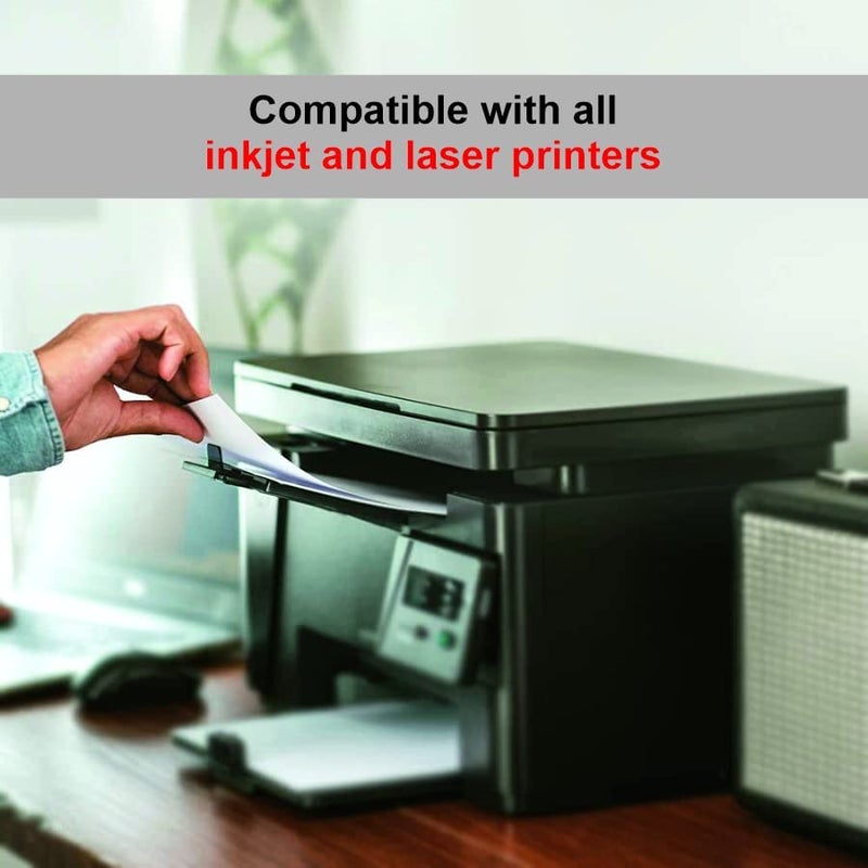 Oddy A4 Paper Label Stickers for Laser & Inkjet Printers- 10 Labels Per Sheet - Pack of 100 Sheets, for Shipping, Address, Folders, Industrial Use - Image 5