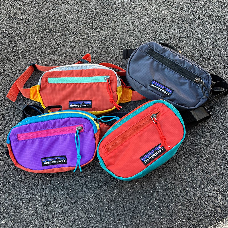 New Male And Female Baby Chest Bag Trendy And Cool Design Crossbody Bag Outdoor Sports Contrasting Color Shoulder Bag - Image 3