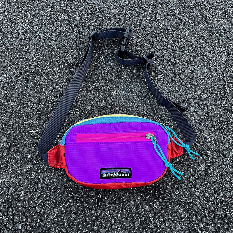 New Male And Female Baby Chest Bag Trendy And Cool Design Crossbody Bag Outdoor Sports Contrasting Color Shoulder Bag - Image 1