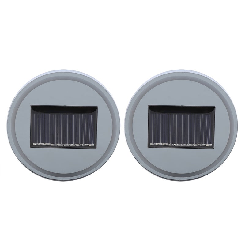 2pcs Solar LED Cup Pad Holder RGB 7 Colors Lights USB Car Bottle Bottom Mat - Image 3