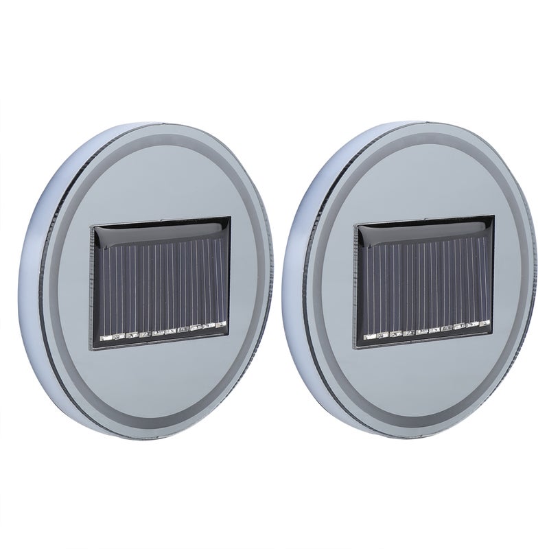 2pcs Solar LED Cup Pad Holder RGB 7 Colors Lights USB Car Bottle Bottom Mat - Image 4
