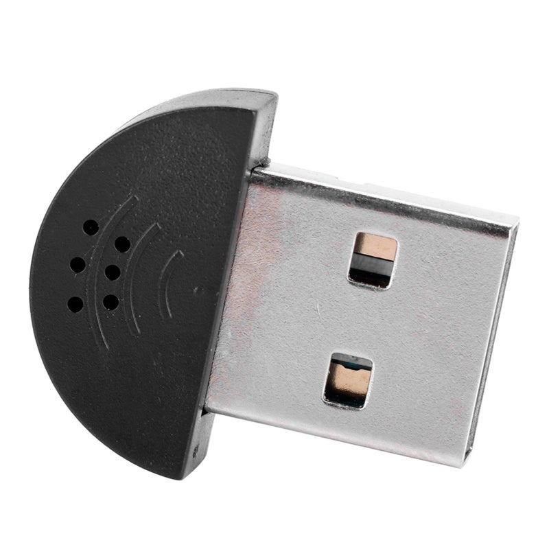 ميكروفون USB Mini 2.0 محمول مع إلغاء الضوضاء للكمبيوتر المحمول - صوت عالي الحساسية وعالي الدقة، ميكروفون تسجيل omnidirectional بزاوية 360 درجة لبرنامج سكايب والتعرف على الصوت - Image 4