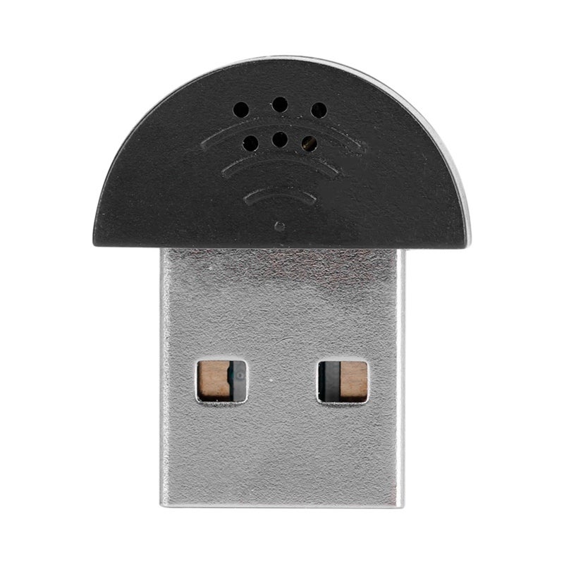 ميكروفون USB Mini 2.0 محمول مع إلغاء الضوضاء للكمبيوتر المحمول - صوت عالي الحساسية وعالي الدقة، ميكروفون تسجيل omnidirectional بزاوية 360 درجة لبرنامج سكايب والتعرف على الصوت - Image 1