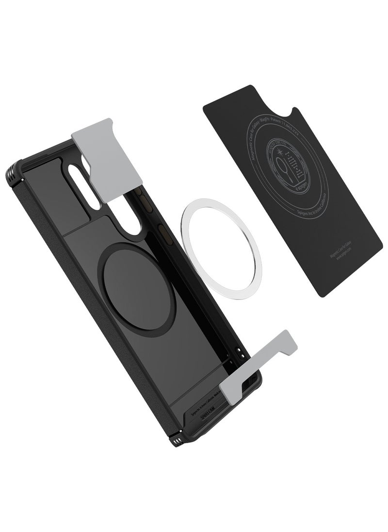 Spigen Core Armor MagFit Samsung Galaxy S25 ULTRA Case Cover with Magsafe [Qi2 Certified / Magnet for Galaxy] (2025) - Matte Black  - Image 4
