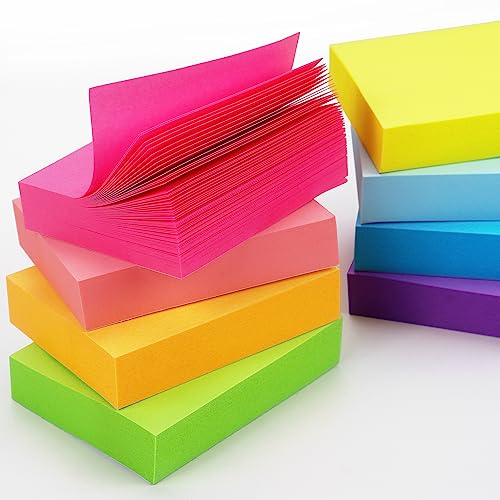 Winner Aura 24 Pads Sticky Notes 1.5x2 inch Bright Colors Self-Stick Pads Total 1920 Sheets - Image 4