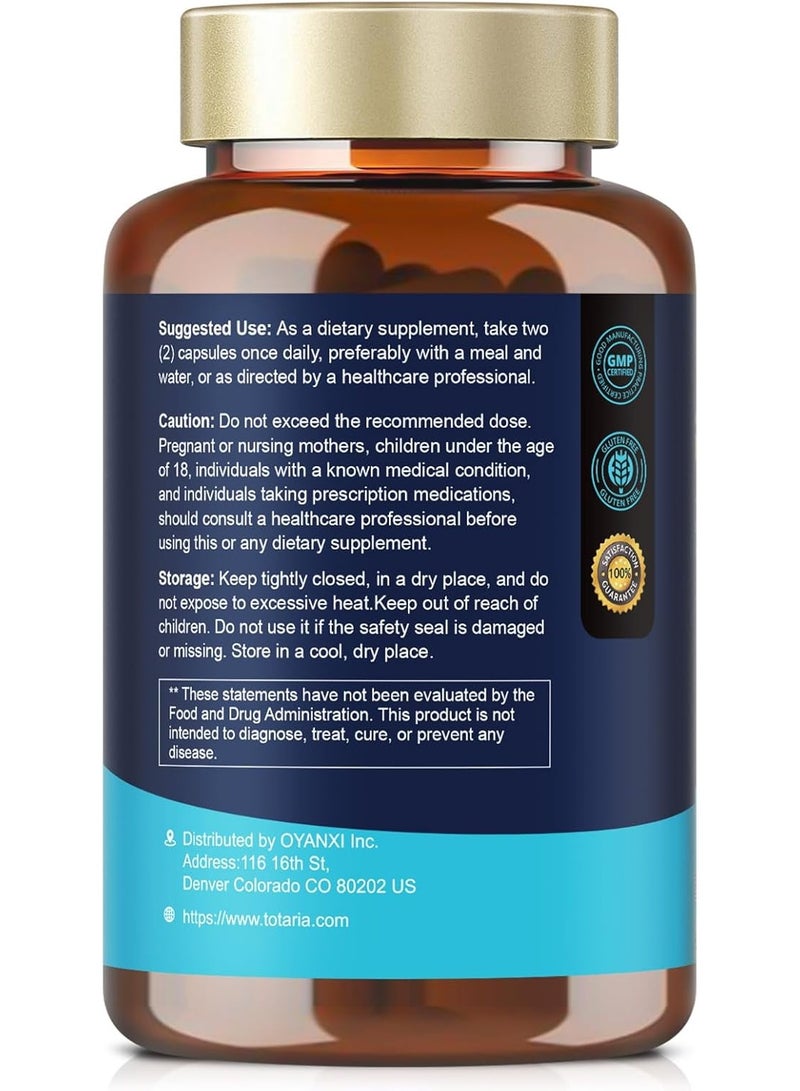 Totaria 4-in-1 Gut Health Supplement with Probiotics, Prebiotics, Postbiotics & Digestive Enzymes ,60 Billion CFU  for Digestion, Immunity & Skin ,120 Capsules - Image 5