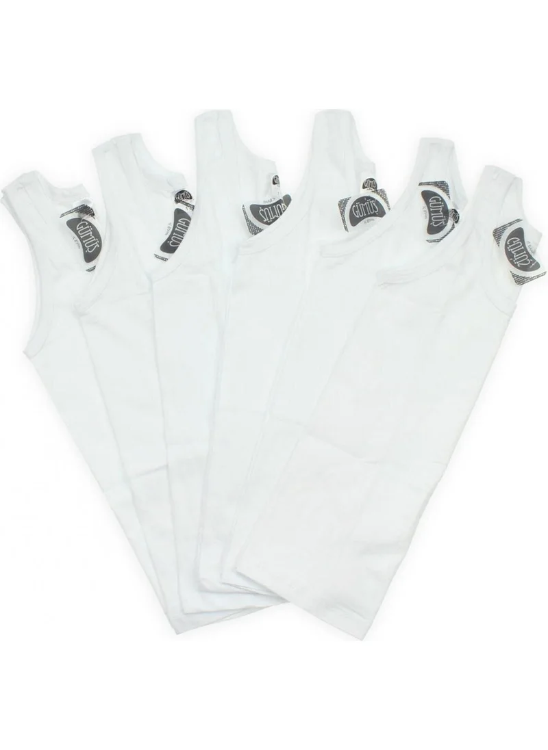 Gümüş Silver Boy's Cotton Suspender Undershirt 3021 - 6 Pieces