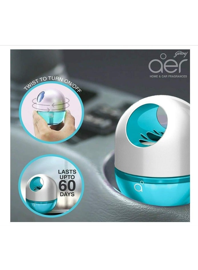 Godrej aer Twist Car Vent Air Freshener Cool Surf Blue 45g - Image 3