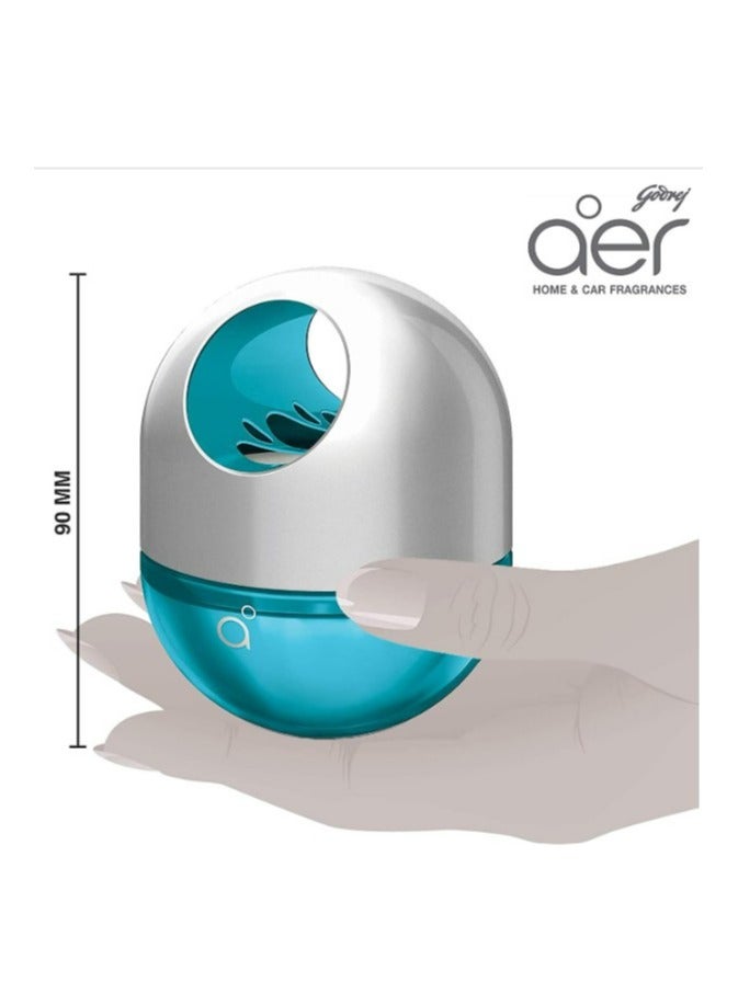 Godrej aer Twist Car Vent Air Freshener Cool Surf Blue 45g - Image 2