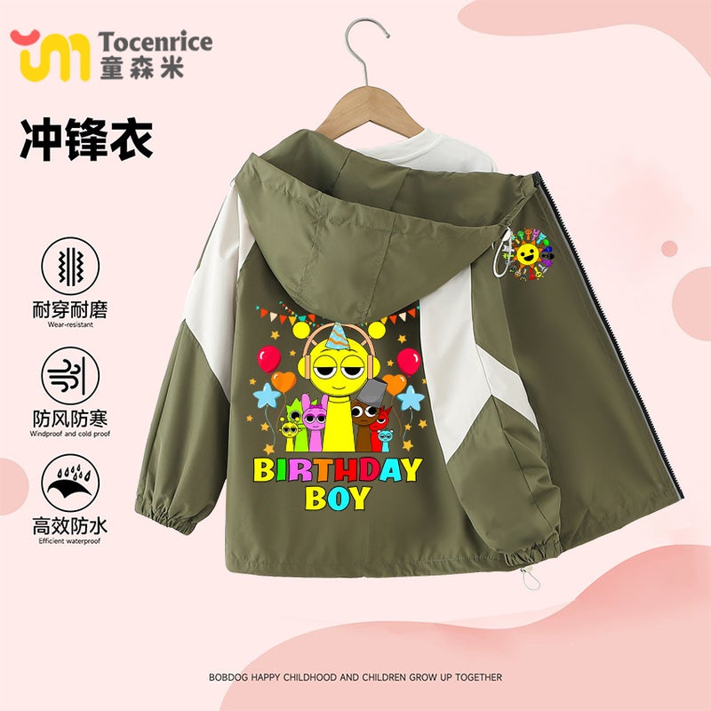 Rhythm Box Sprunki Music Game Peripheral Clothes Handsome Boy Charge Coat Tide - Image 1