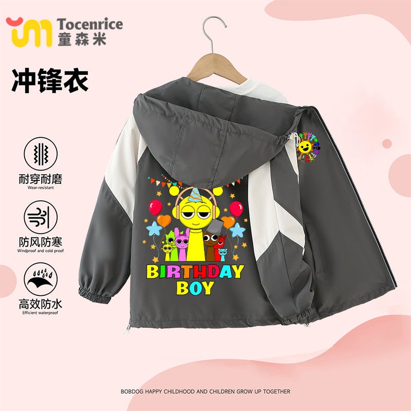 Rhythm Box Sprunki Music Game Peripheral Clothes Handsome Boy Charge Coat Tide - Image 3