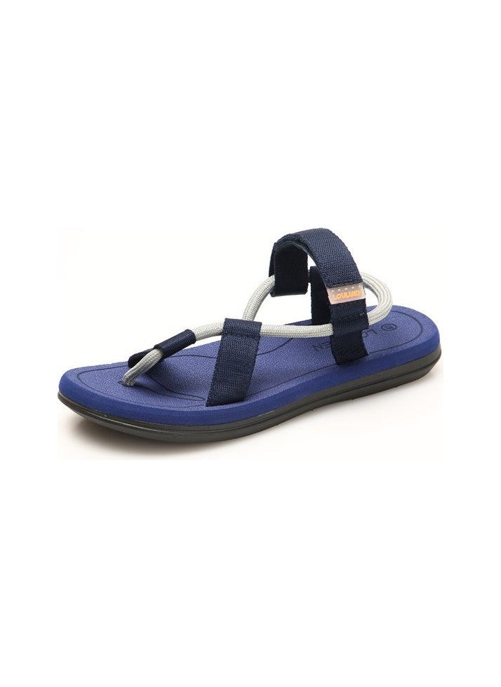 Generic - Summer New Beach Sandals, Finger Fly Slip, Men's Double Flood Fly Slip, Vietnamca T Colour:Light blue Shoe number:44 - 45 - Image 1