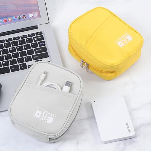 E-Tree Storage Pouch for Small Electronics and Accessories,Tech Bag,Electronic Organizer Case Compatible with MacBook Laptop Charger,Mouse,Cables,Hub,Power Bank,Earphone,Toiletries Cosmetics (Blue) - Image 4